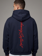 SCHWEIGEPFLICHT Oversized Zipper Hoodie
