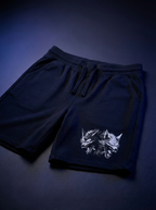 2FACE WOLF Black Shorts (Men)