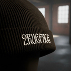 2RUEFACE Beanie - Cuff Fold Detail