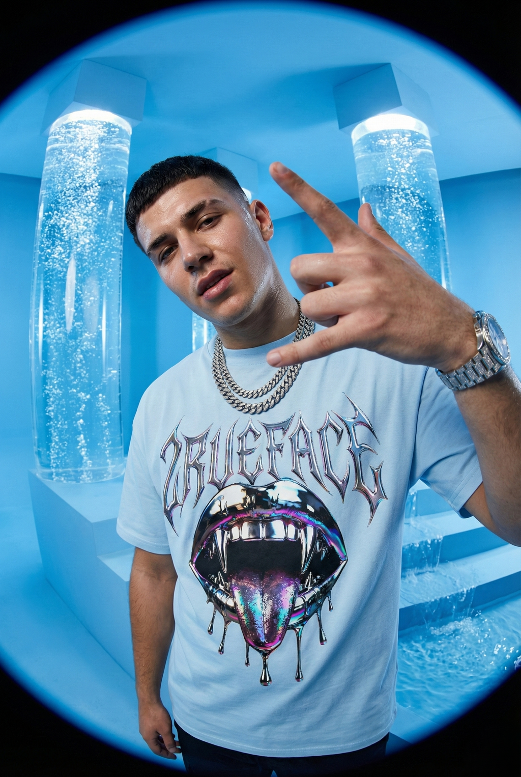 2RUE OVERSIZED BABYBLUE LOOK