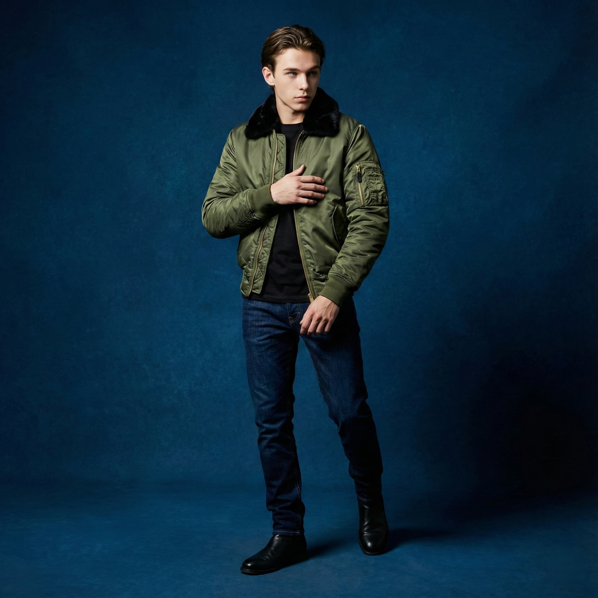 Fur Collar Bomber Jacke (Men)