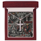 SKULPTURALES KREUZ. HEAVY BALL CHAIN.