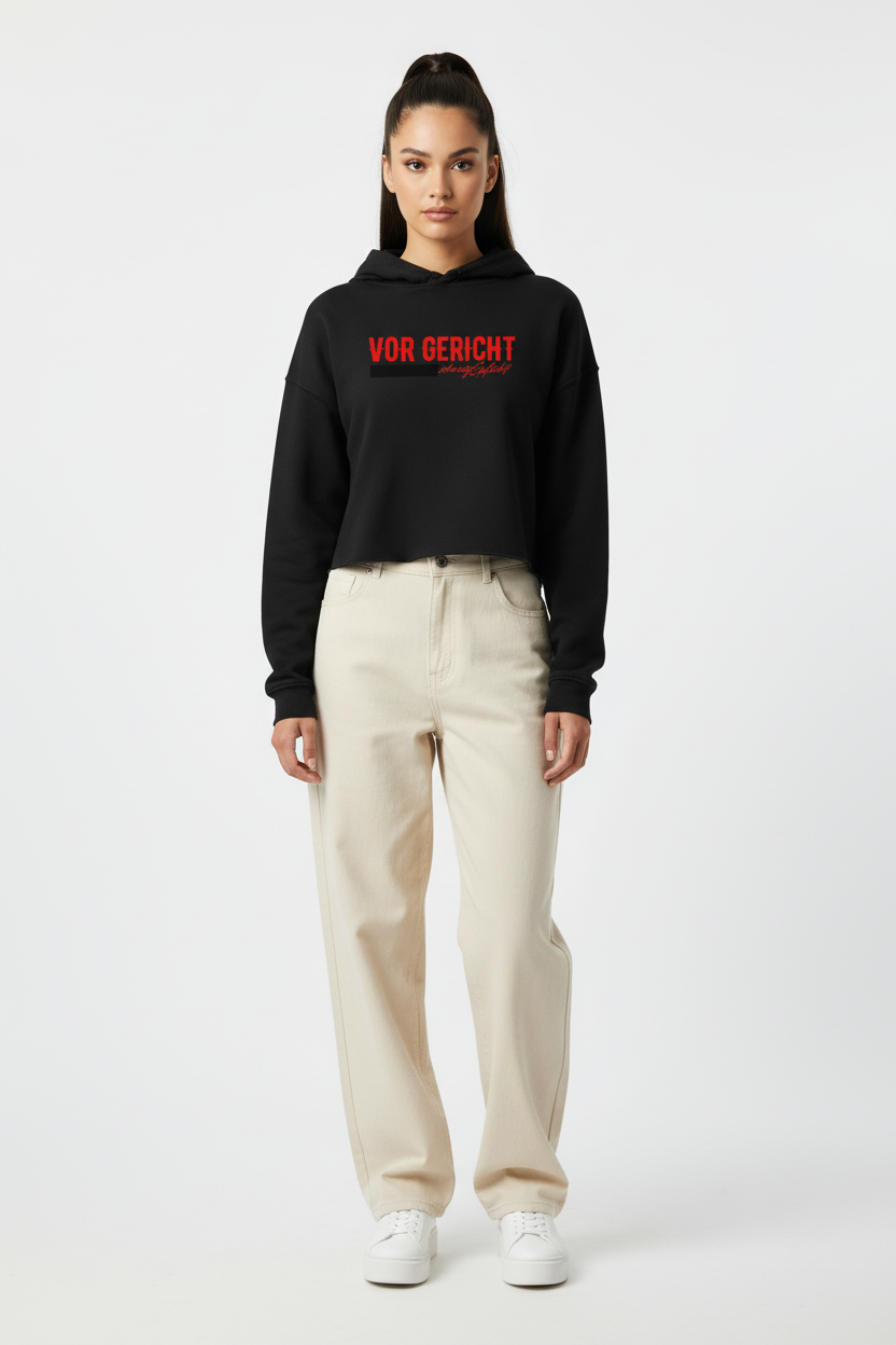 SCHWEIGEPFLICHT Damen Premium Hoodie Frontansicht