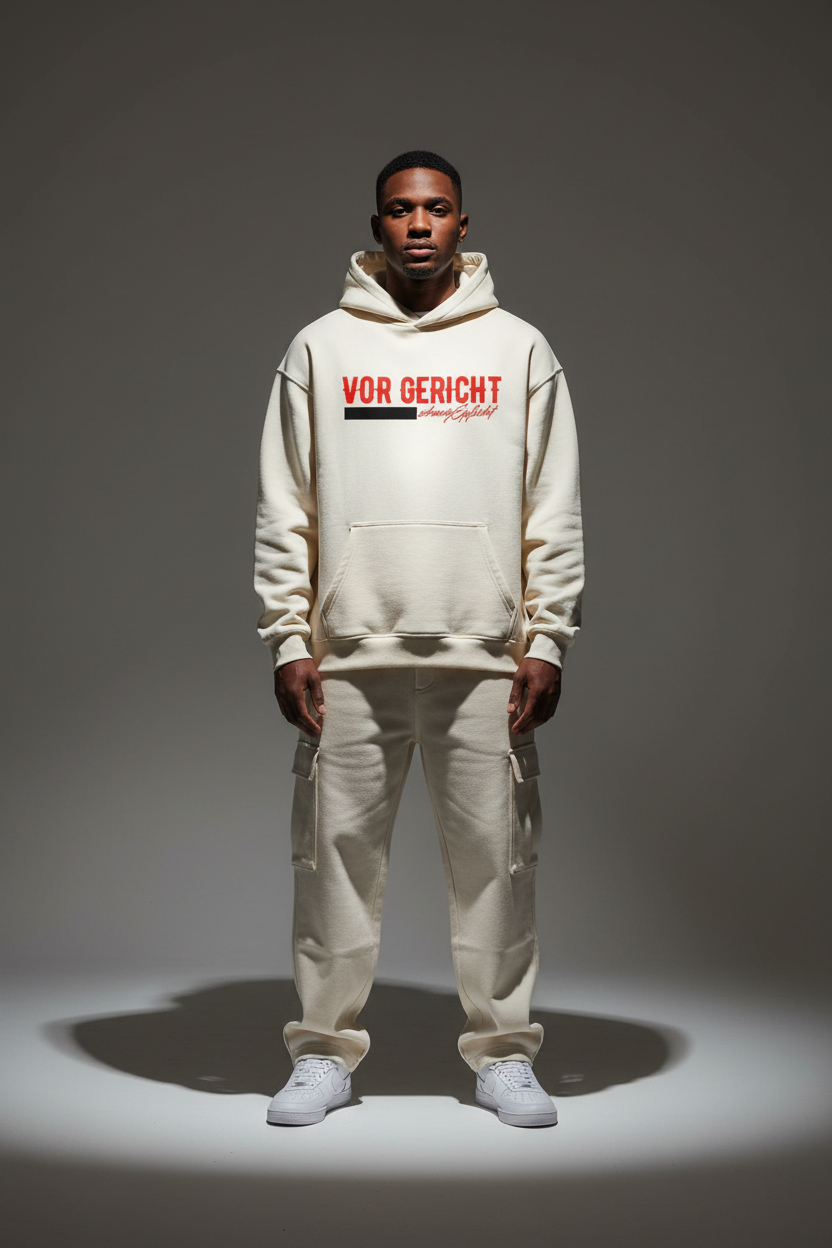 SCHWEIGEPFLICHT Oversized Hoodie - Front View