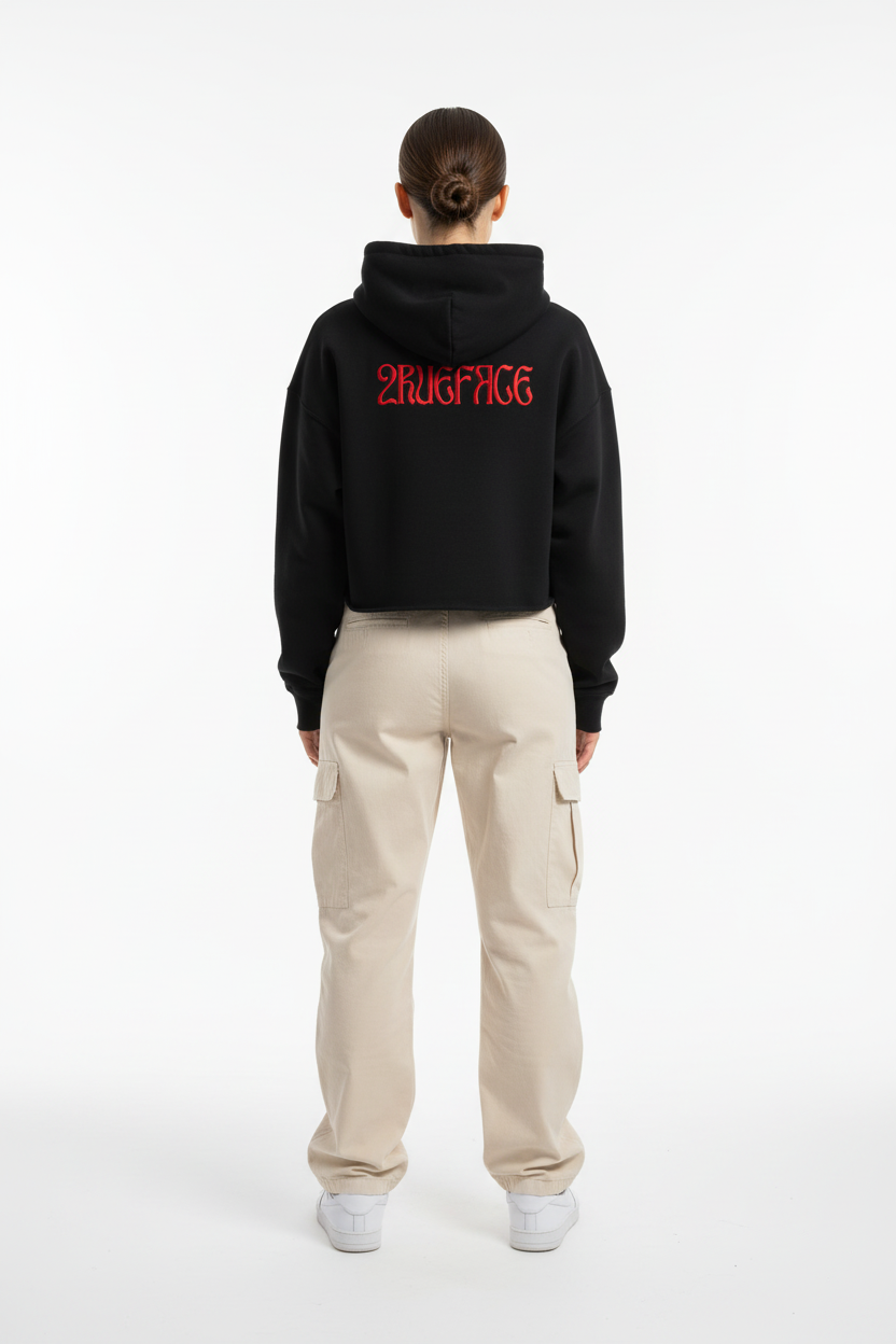 SCHWEIGEPFLICHT Damen Premium Hoodie Rückansicht