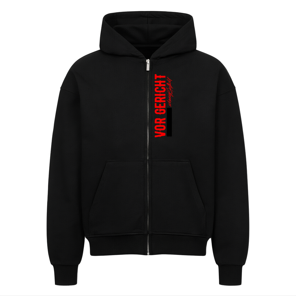 SCHWEIGEPFLICHT Oversized Zipper Hoodie