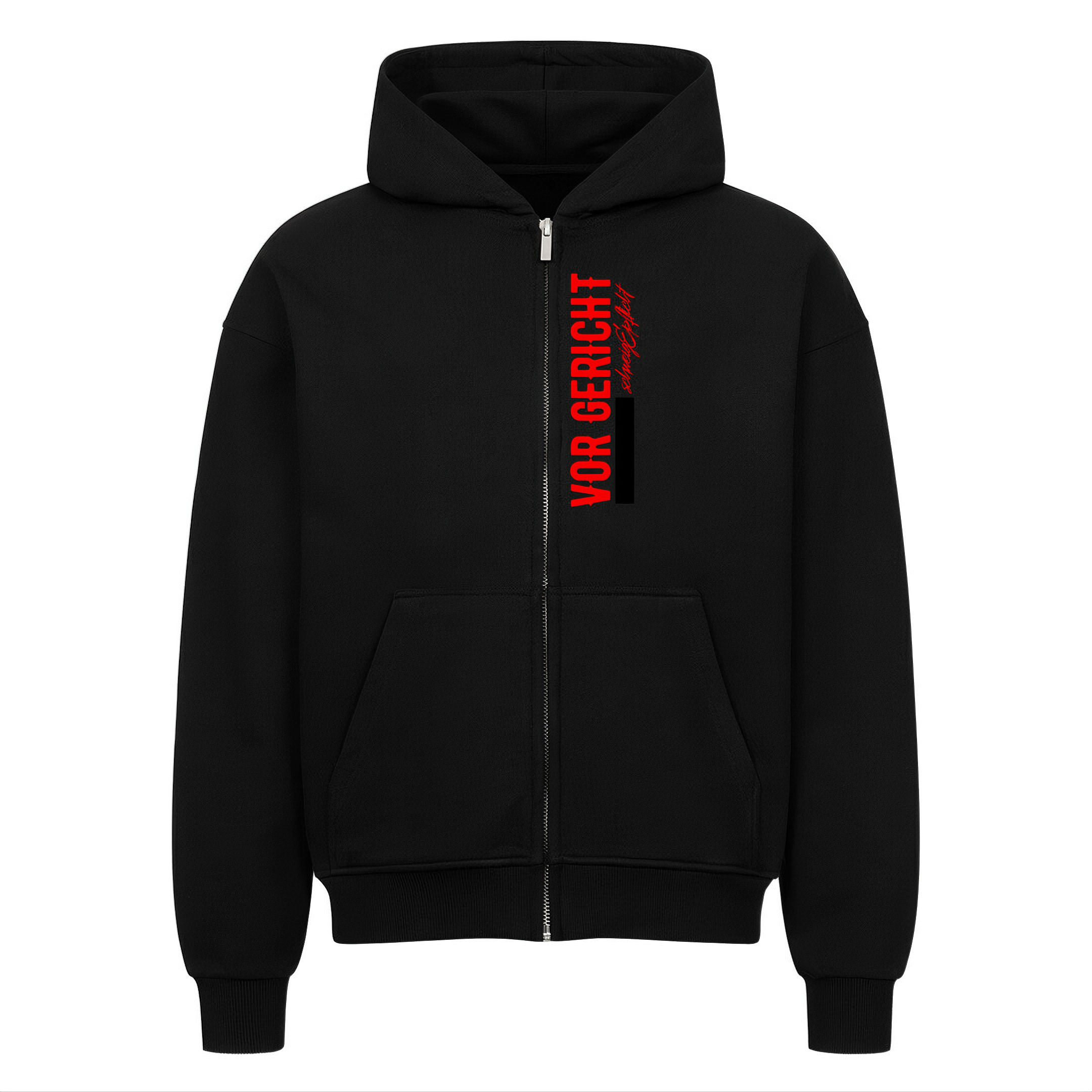 SCHWEIGEPFLICHT Oversized Zipper Hoodie