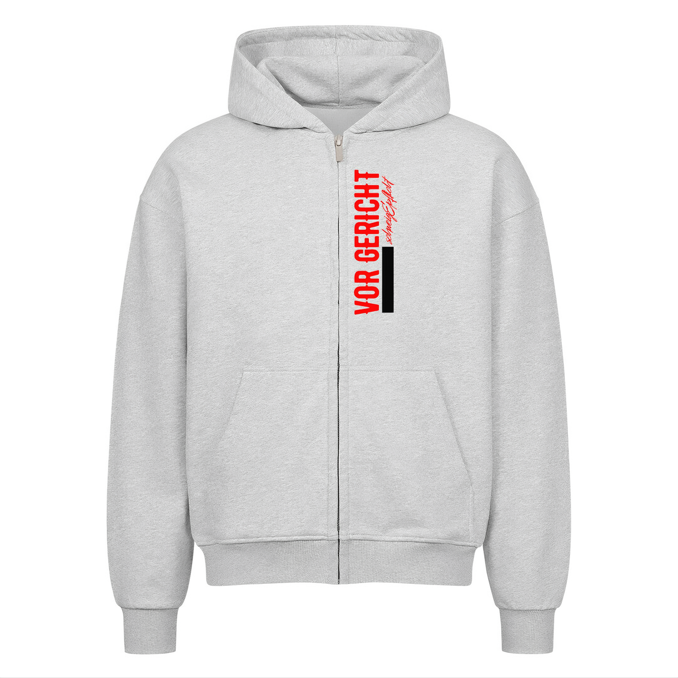 SCHWEIGEPFLICHT Oversized Zipper Hoodie