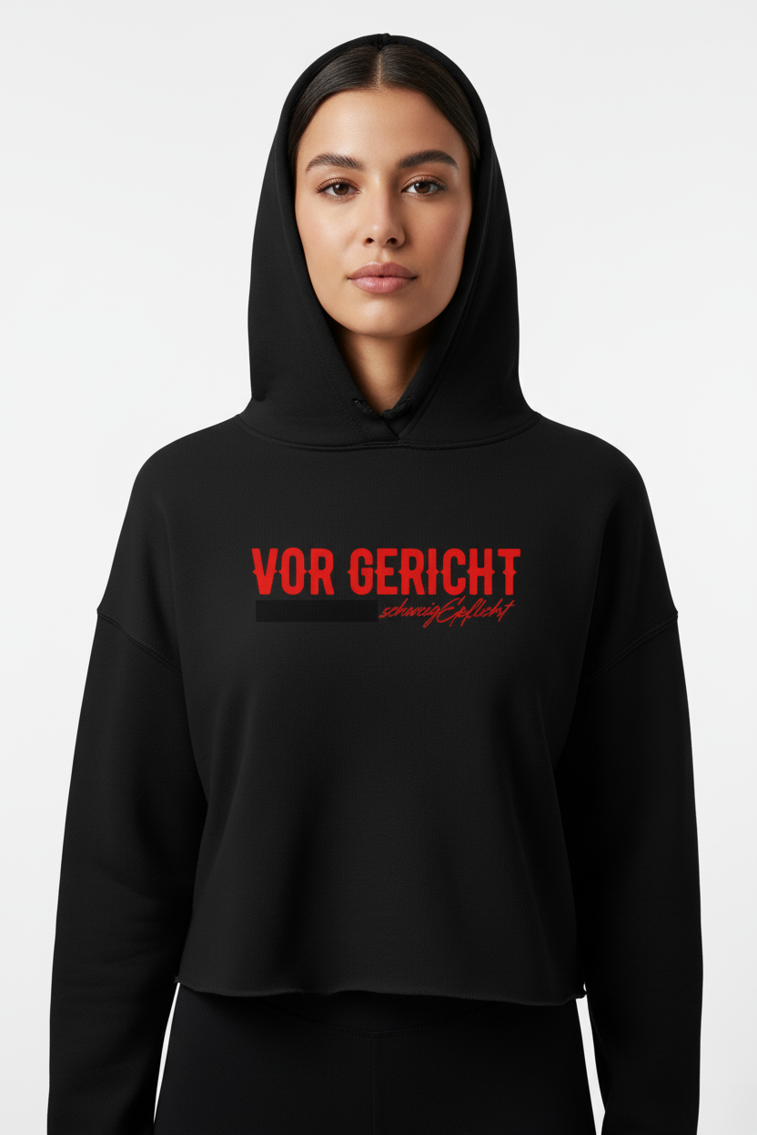 SCHWEIGEPFLICHT Damen Premium Hoodie Close-up