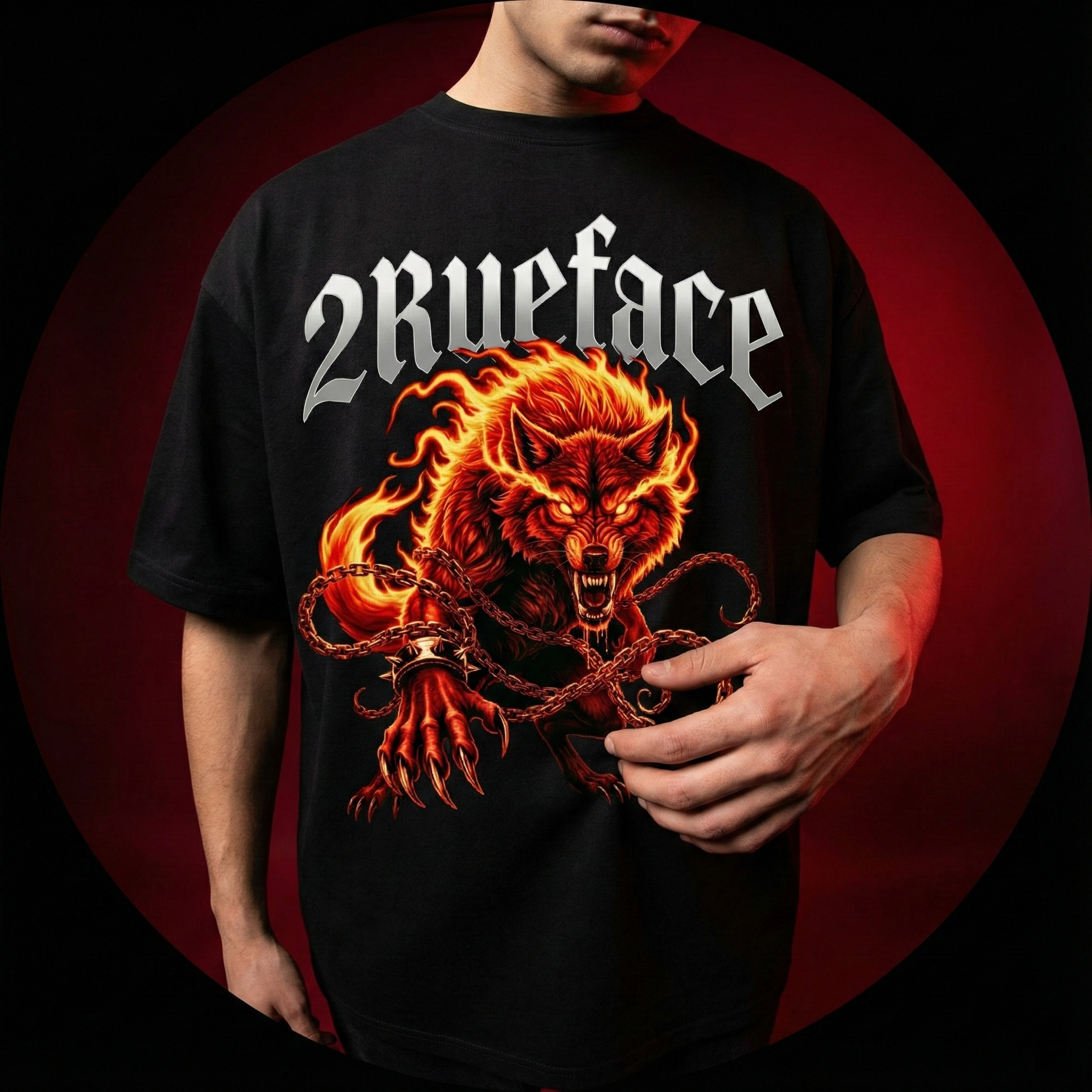 FireWolf Oversized T-Shirt (unisex)
